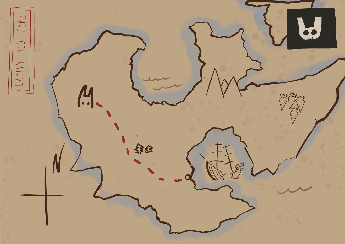 Affiche “carte au trésor” A3