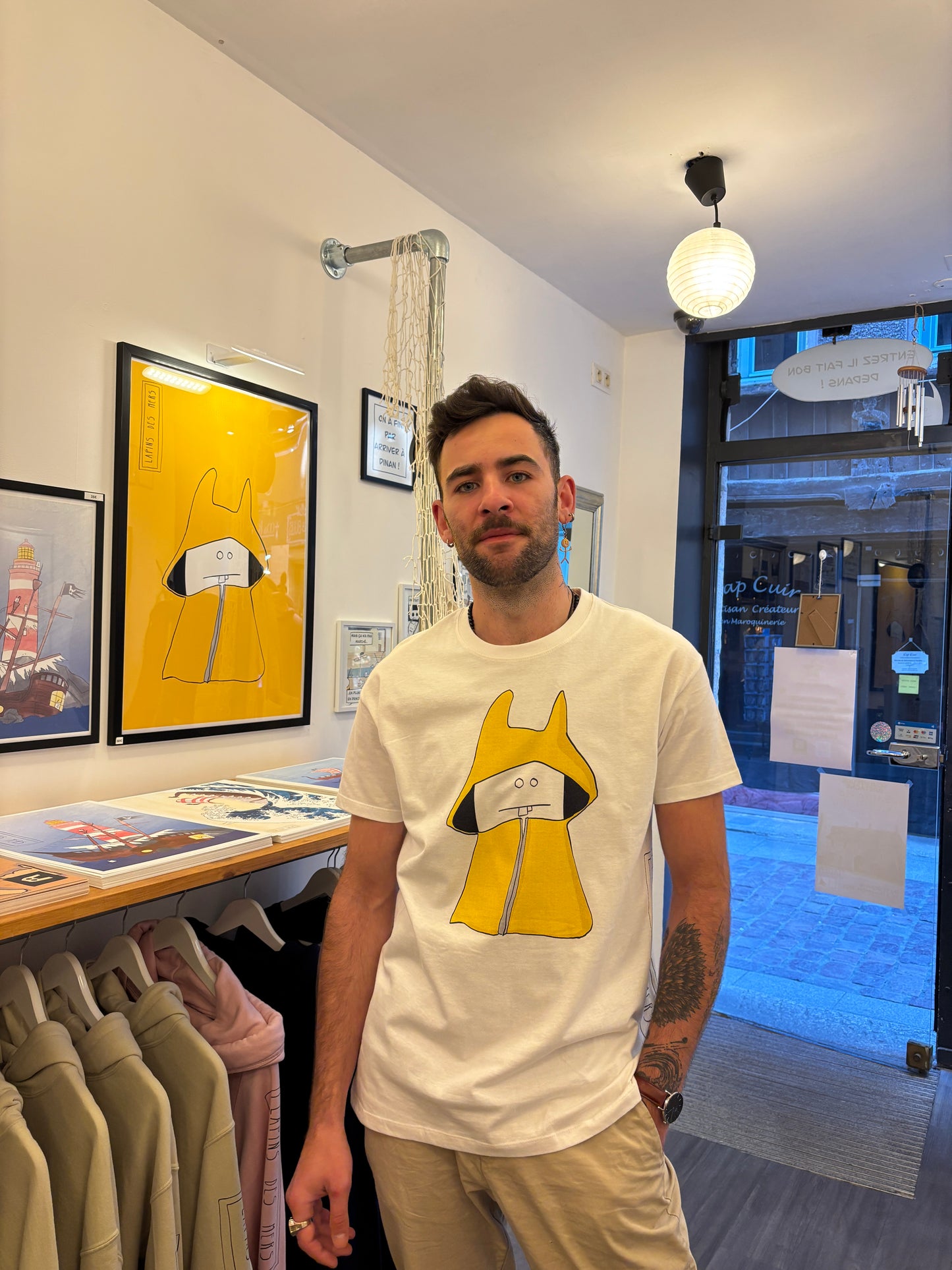 Tee-shirt ciré blanc