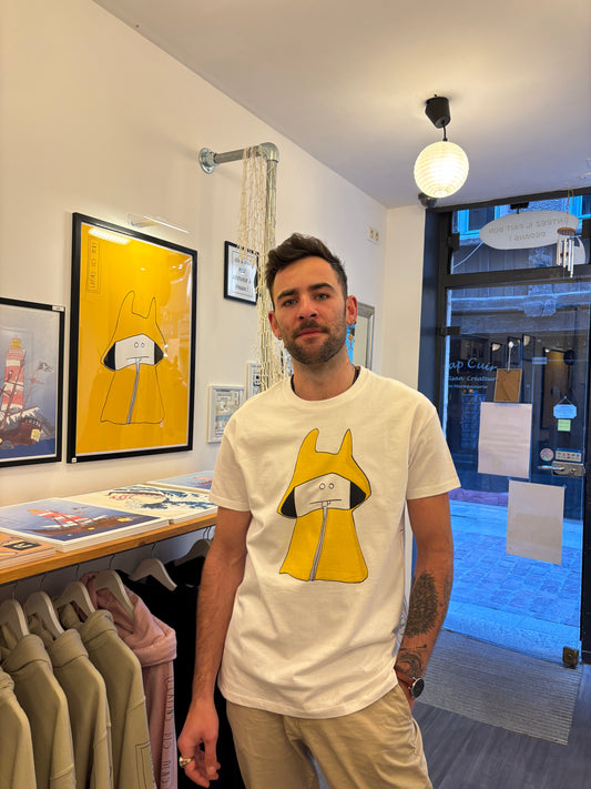 Tee-shirt ciré blanc