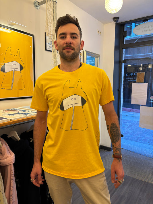 Tee-shirt ciré jaune
